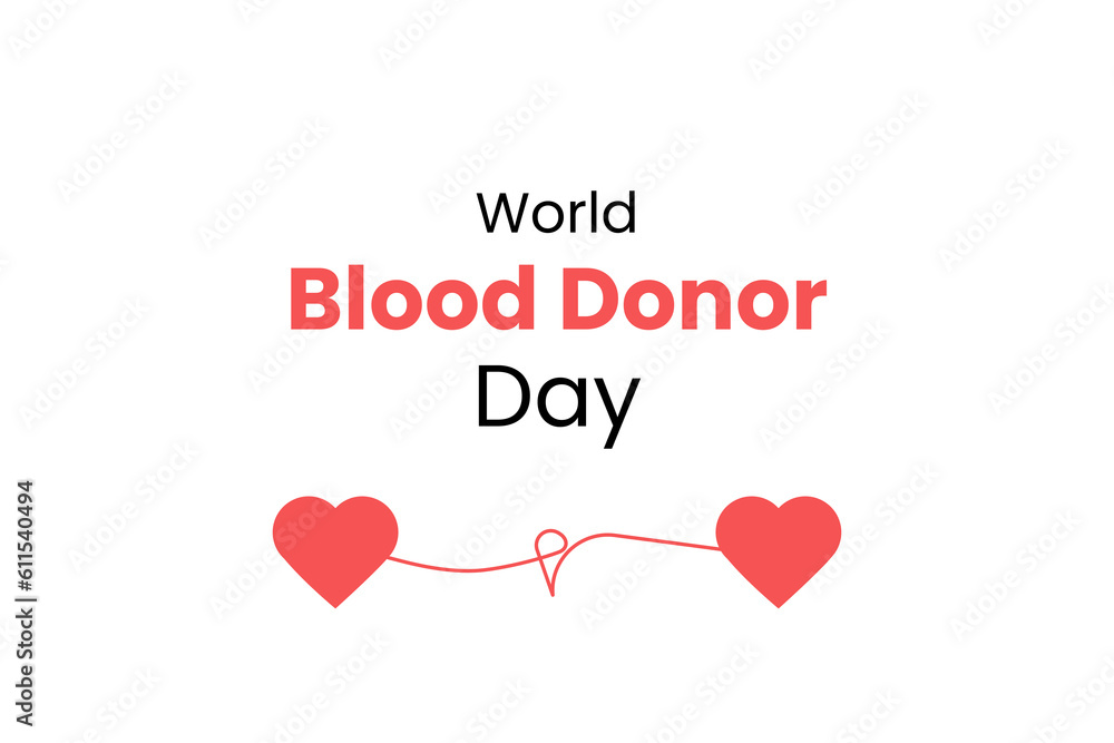 Illustration of world blood donor day. celebrate of world blood donor day. suitable for banner, flyer, template, graphic resources. social issues.