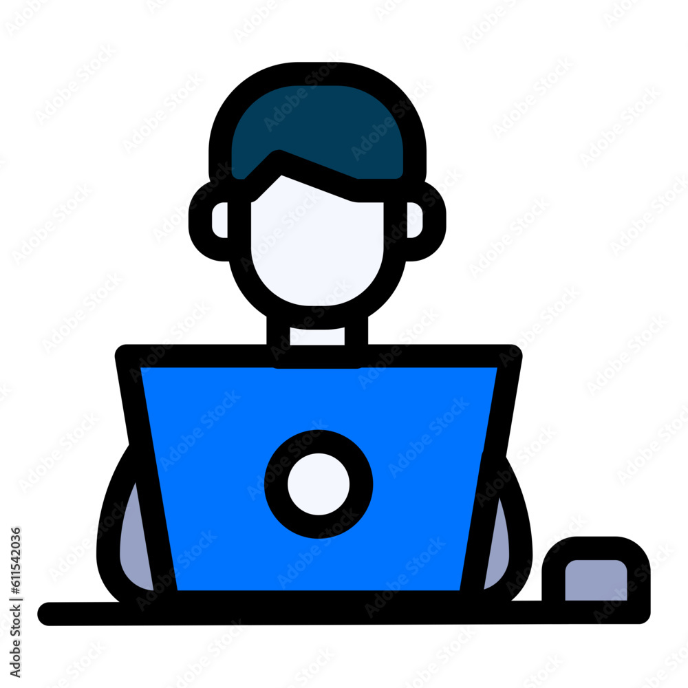 The Working icon represents productivity or activity, commonly used in project management or enterprise-related software The Working icon represents productivity or activity, commonly used in project management or enterprise-related software