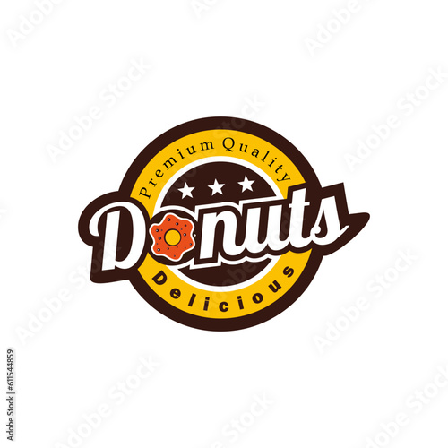 Donuts logo icon design template collection