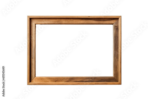 wooden frame isolated on white PNG