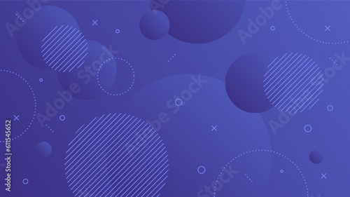 Modern Abstract Background with Motion Round Retro Memphis and Gradient Color
