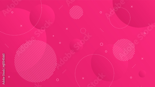 Modern Abstract Background with Motion Round Retro Memphis and Gradient Color