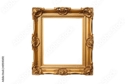 wooden frame isolated on white PNG