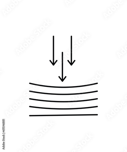 elastic icon, vector best line icon.