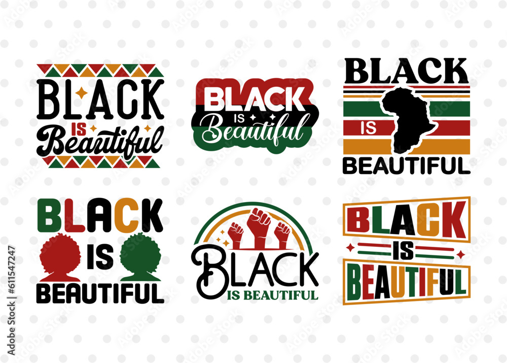 Black Is Beautiful SVG Bundle, Black Woman Svg, Black Queen Svg, Afro Lady Svg, Black History Svg, African American Svg, Beautiful Woman, Afro Quote, ETC T00333