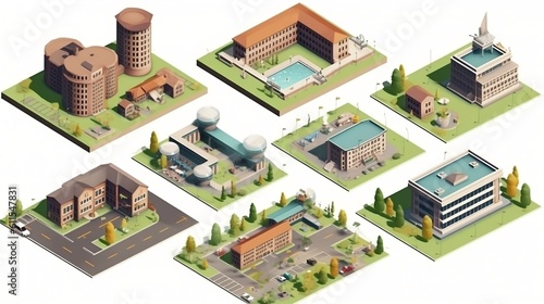 isometric building