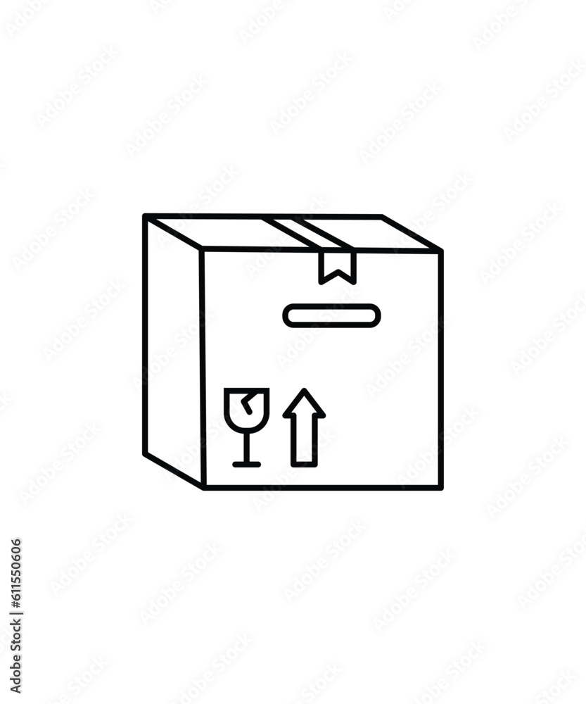 box icon, vector best line icon. box icon, vector best line icon.