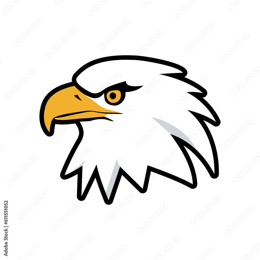 Fototapeta premium simple eagle minimalistic logo vector illustration template design