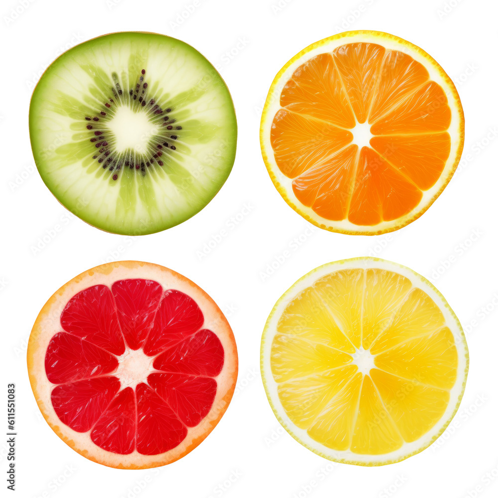 set of fruits isolated on transparent background cutout set of fruits isolated on transparent background cutout