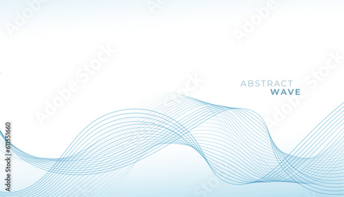 smooth and dynamic motion waves background design © starlineart