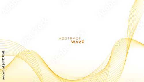 minimalistic and abstract yellow fluid motion background design