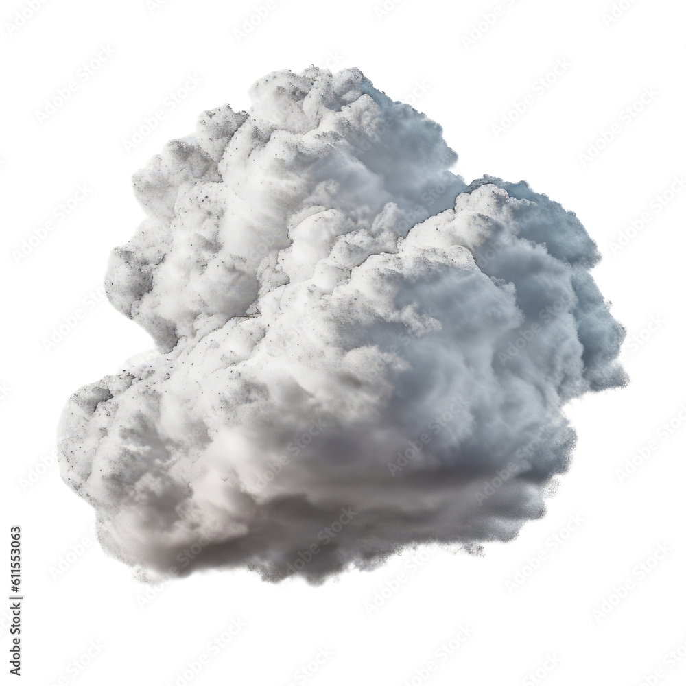 clouds and smoke isolated on transparent background cutout