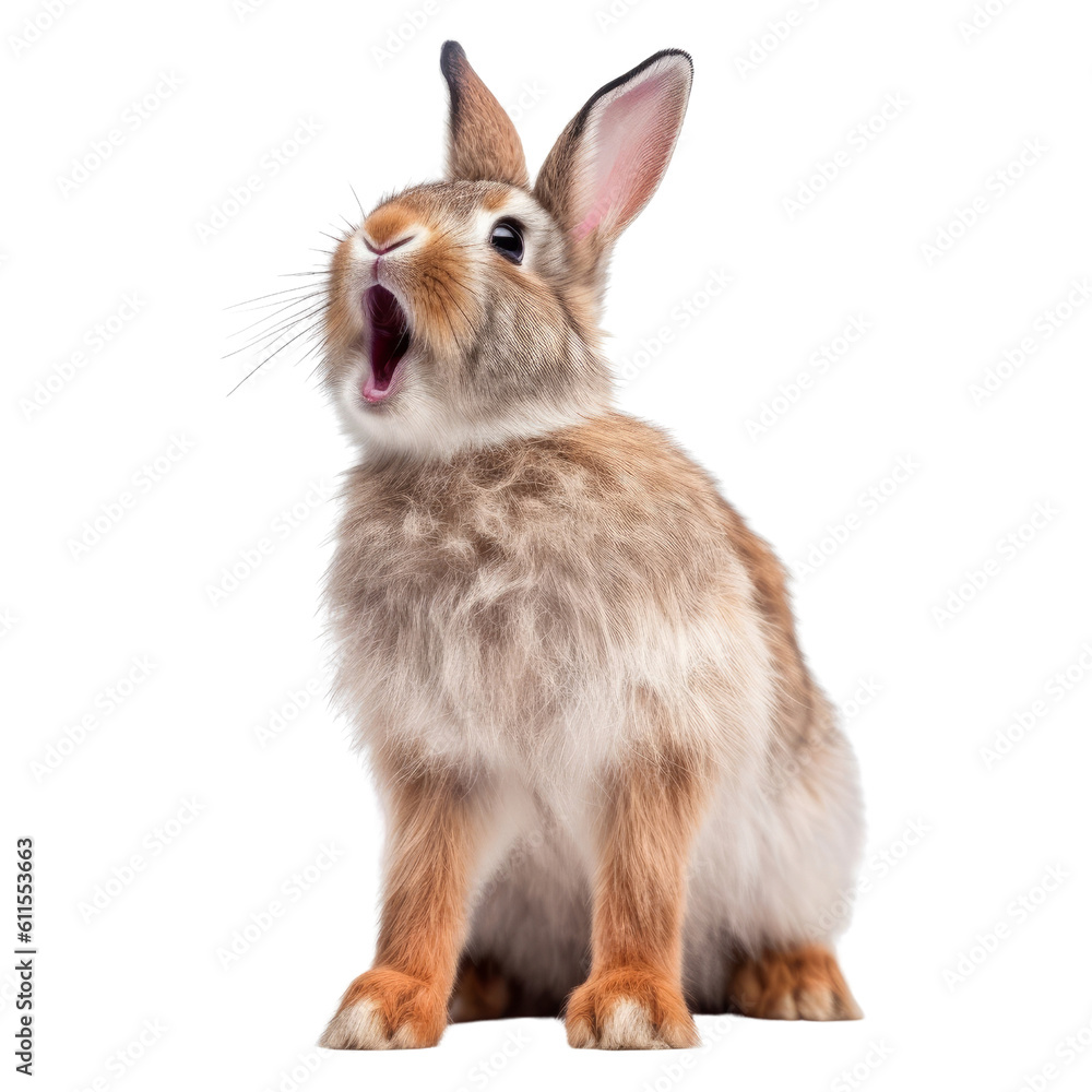 rabbit isolated on transparent background cutout rabbit isolated on transparent background cutout