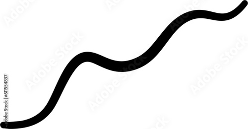 Abstract Curved Line Design Element Vector