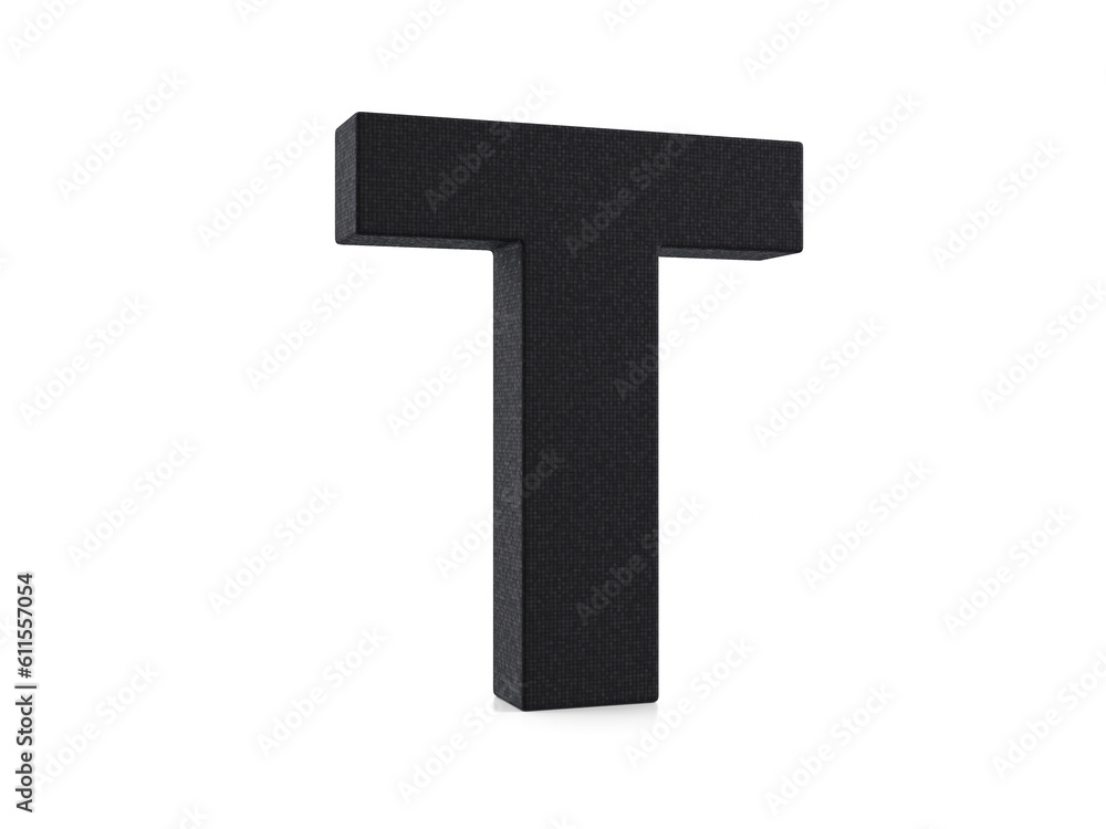 Plastic letter T Plastic letter T