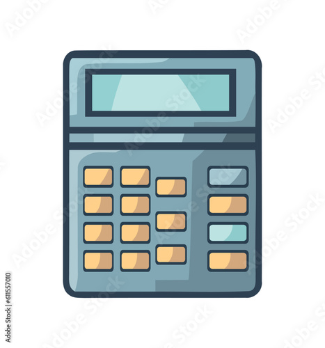 Modern keypad calculator financial
