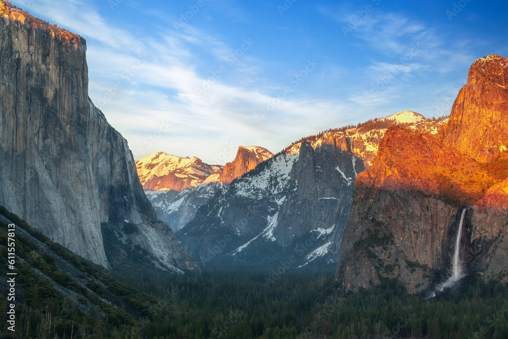 panorama photo of yosemite national park view