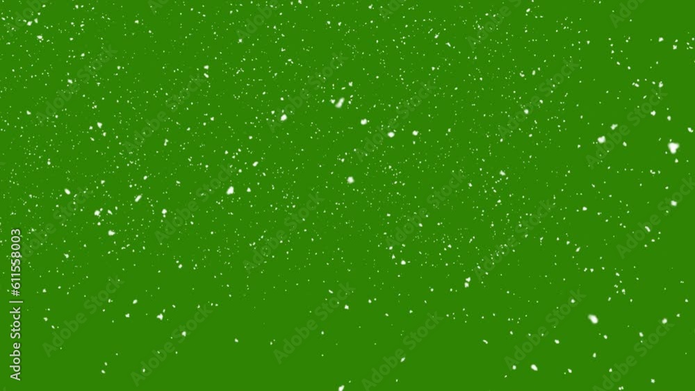 Snow falling on green screen background Snow falling on green screen background