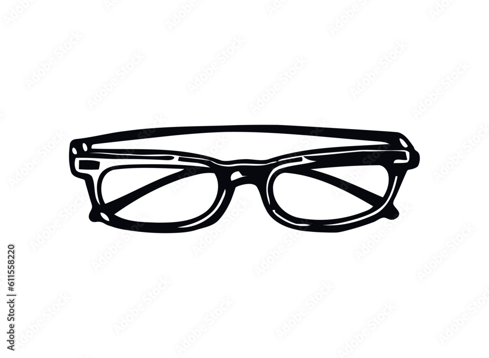 Fototapeta premium Modern eyeglasses frame, a symbol of elegance