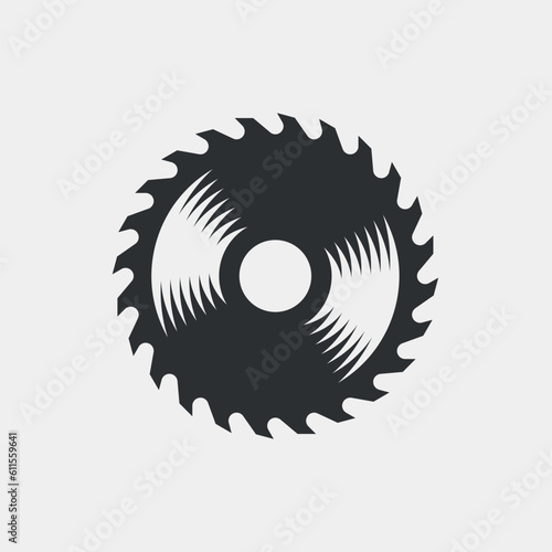 Circular saw. Simple vector icon or illustration