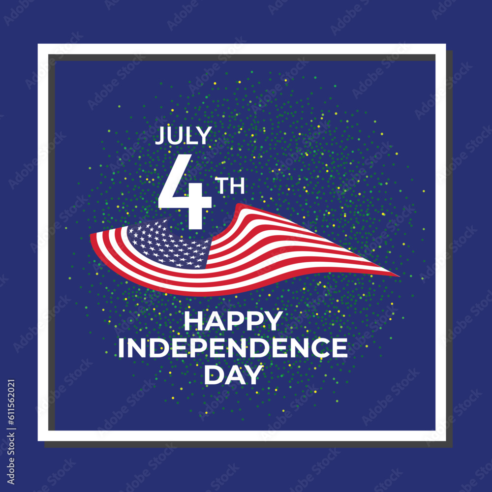 USA Independence Day Social Media Post BannerDesign