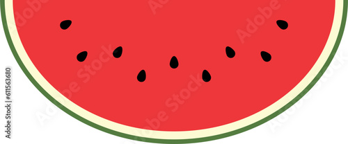 vector fresh and sweet watermelon slice