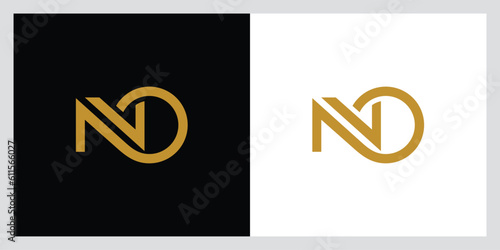 Initial Letter NO , ON logo design template