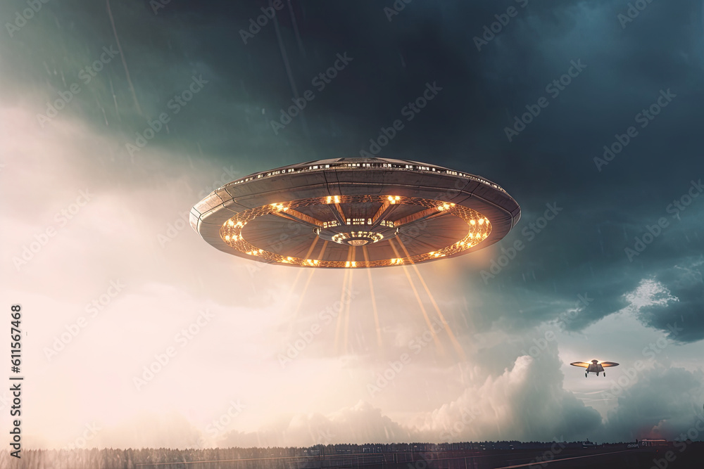 UFO in the sky, Generative AI