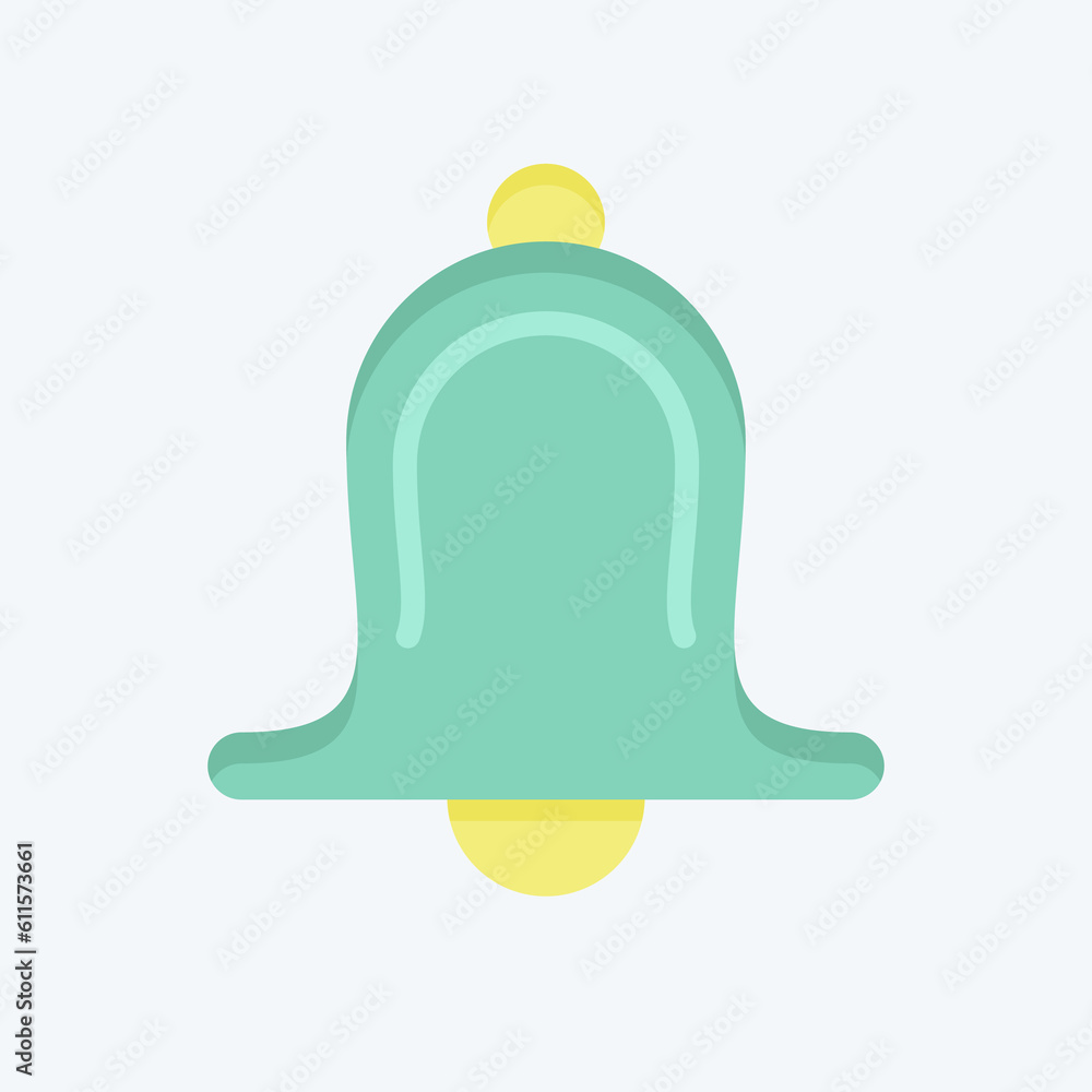 Icon Bell. related to Decoration symbol. flat style. simple design editable. simple illustration Icon Bell. related to Decoration symbol. flat style. simple design editable. simple illustration