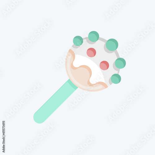 Icon Cake Pop. related to Decoration symbol. flat style. simple design editable. simple illustration