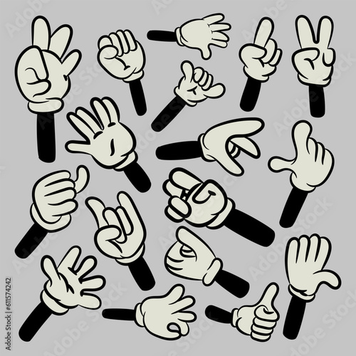 Cartoon Hand Color Line Hand Drawn Style. Vector Illustration	 