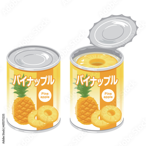 パイナップルの缶詰 プルタブなし