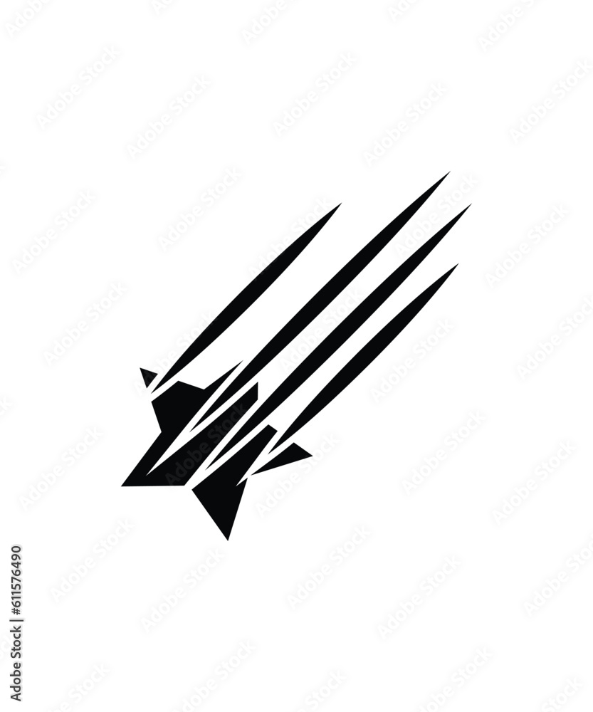 falling star icon, vector best flat icon. falling star icon, vector best flat icon.