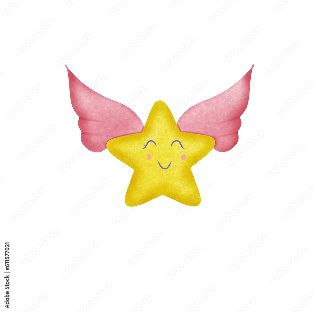 Obraz premium S tar with wing