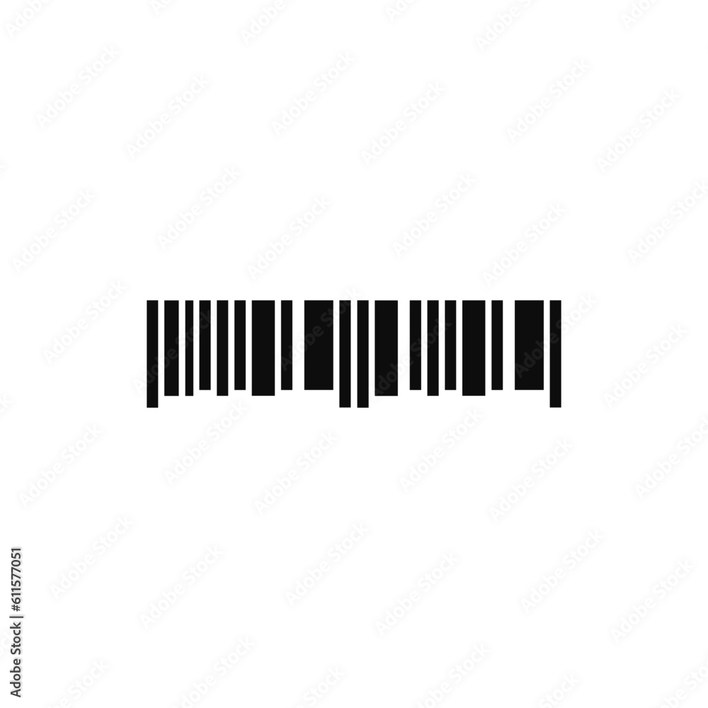 Modern barcode design linear vector