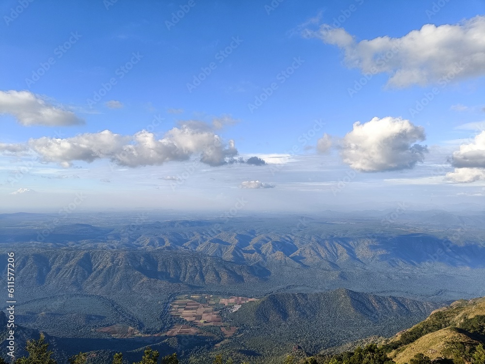 view from the Mountain top . Kodanadu view point