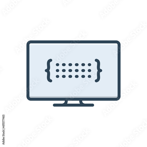 Color illustration icon for struct 