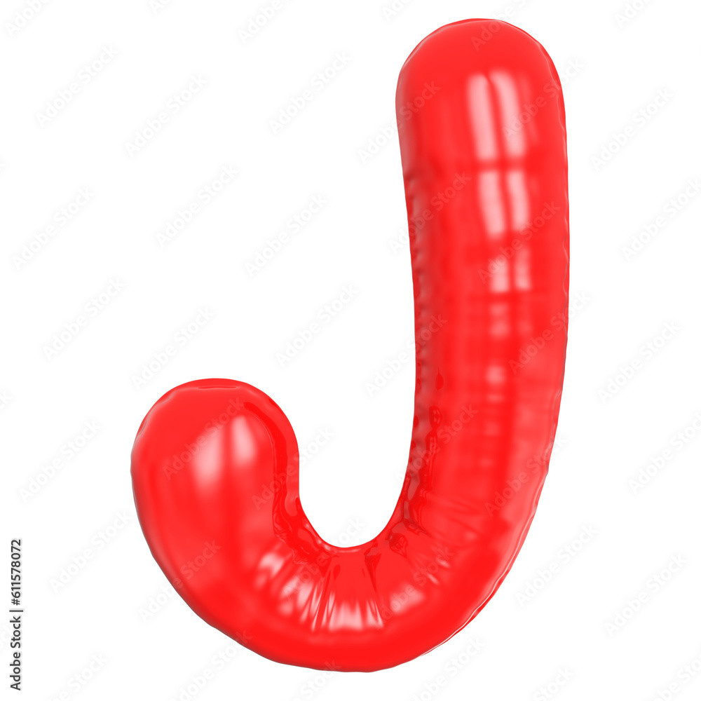 Balloon Letter J Red Balloon Letter J Red