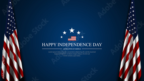 Happy Fourth of July Independence day USA Background Design