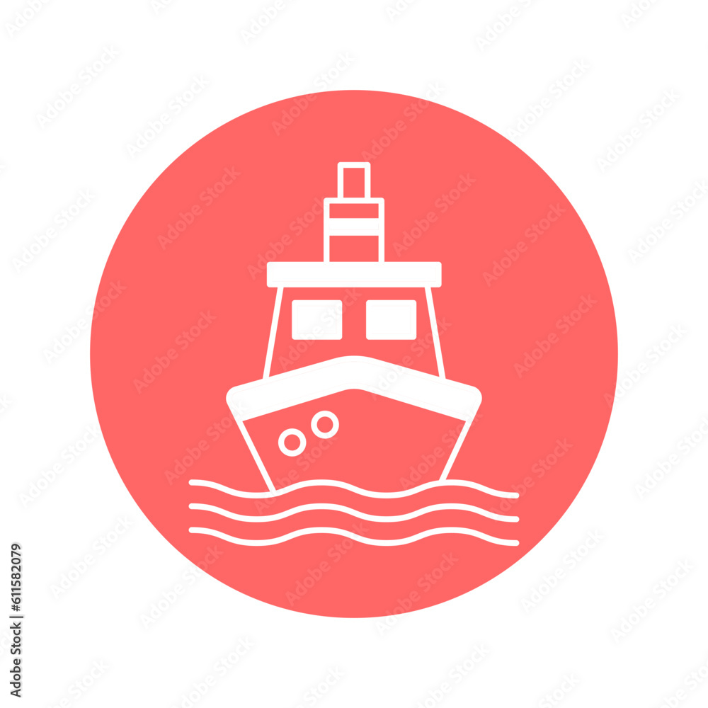 Obraz premium Ship Vector Icon easily modify