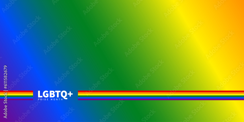 Pride LGBT+ Element clip art Colorful rainbow LGBTQ pride month celebration background social media