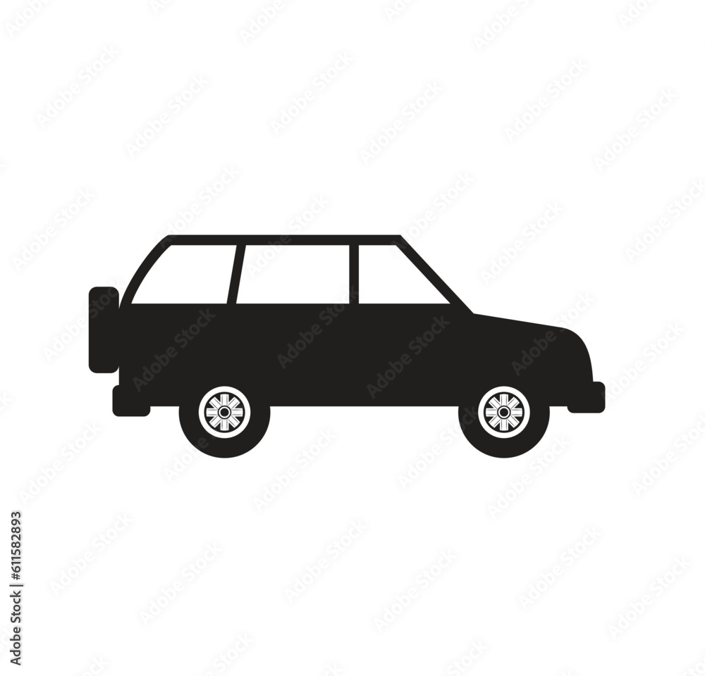 Car vehicle icon vector