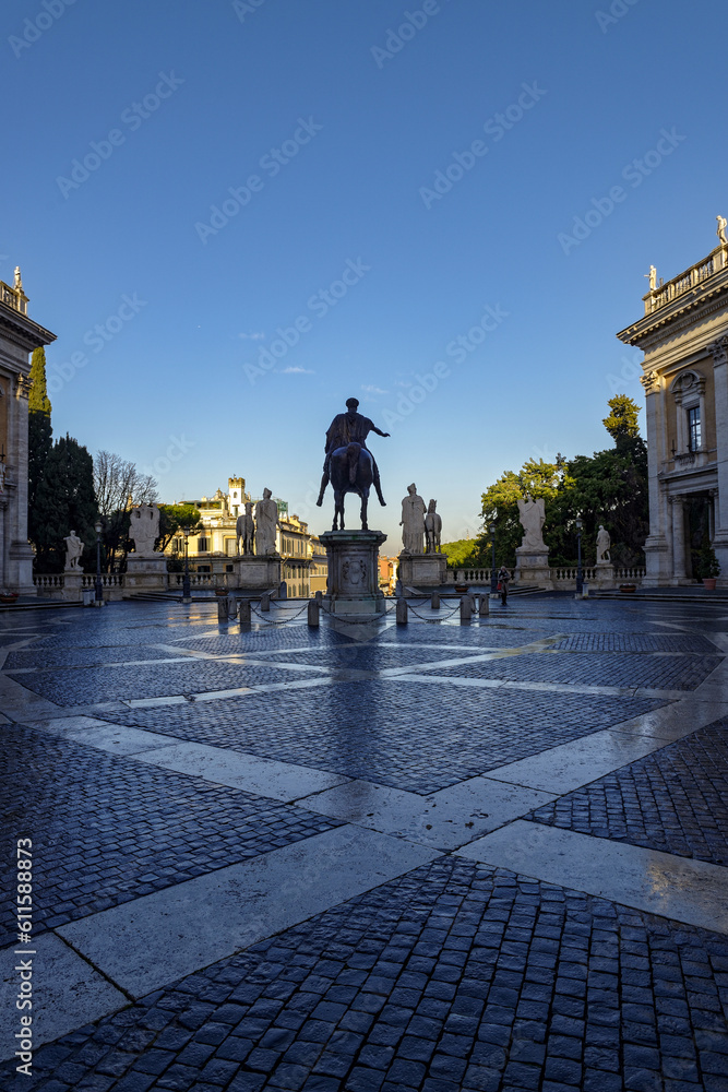 Obraz premium La place du Capitole à Rome
