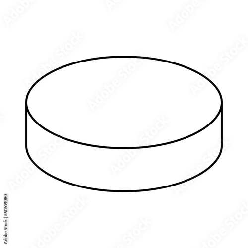 Hockey puck icon vector. hockey illustration sign. Sport symbol or logo.