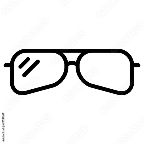 sunglasses icon illustration vector with line style