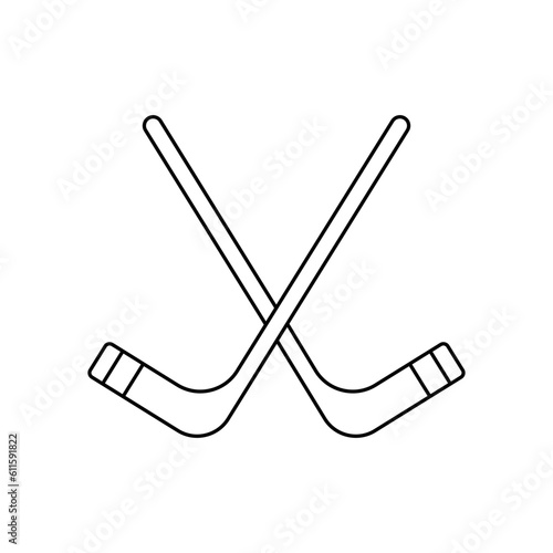 Hockey vector icon. Sport illustration sign. Sports Equipment symbol or logo.