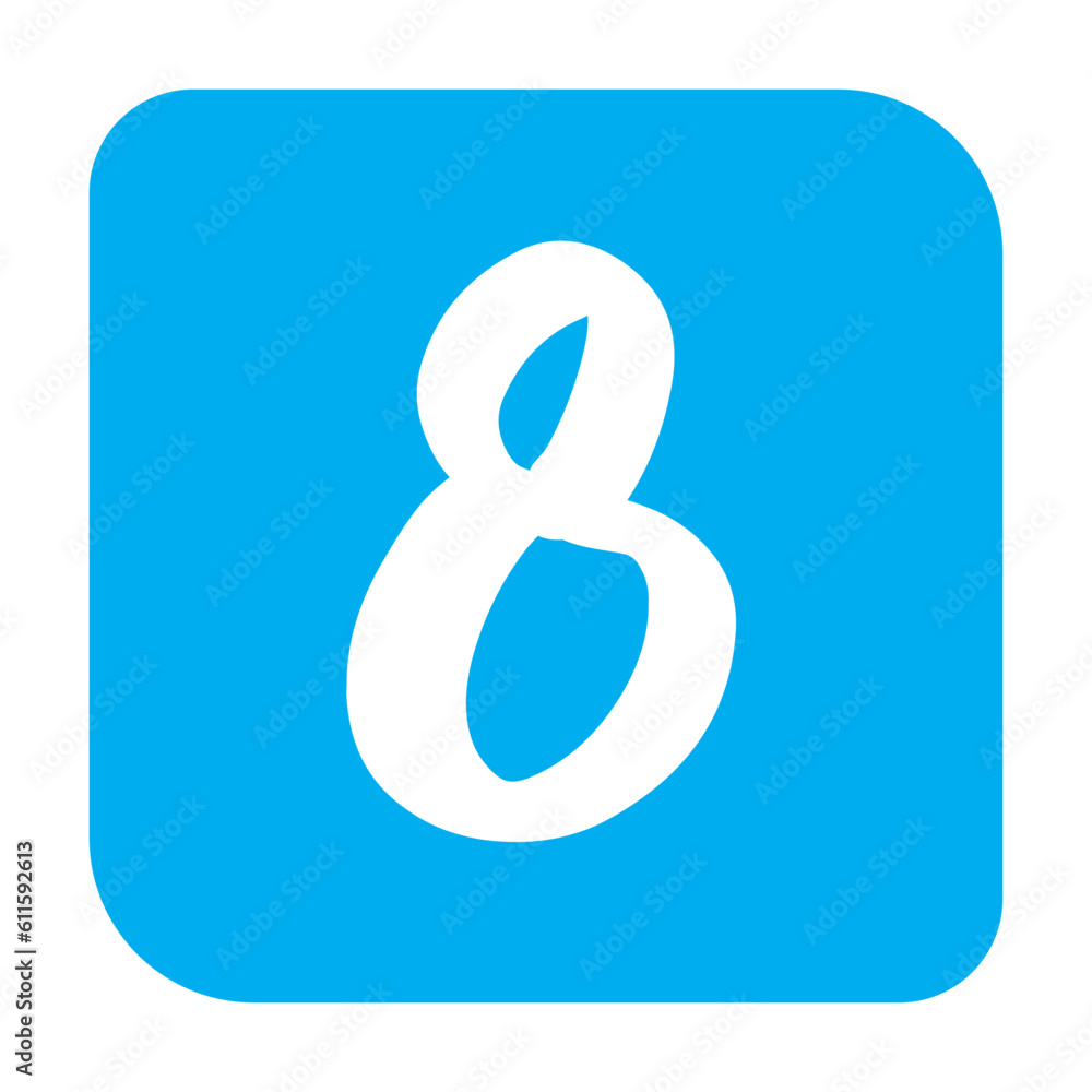 Number 8 Icon Number 8 Icon