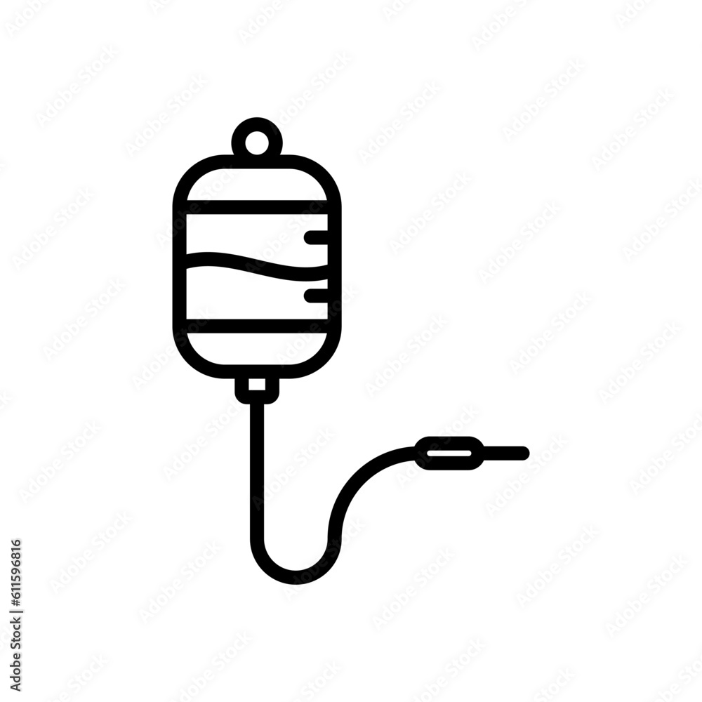 infuse IV sign symbol vector icon infuse IV sign symbol vector icon