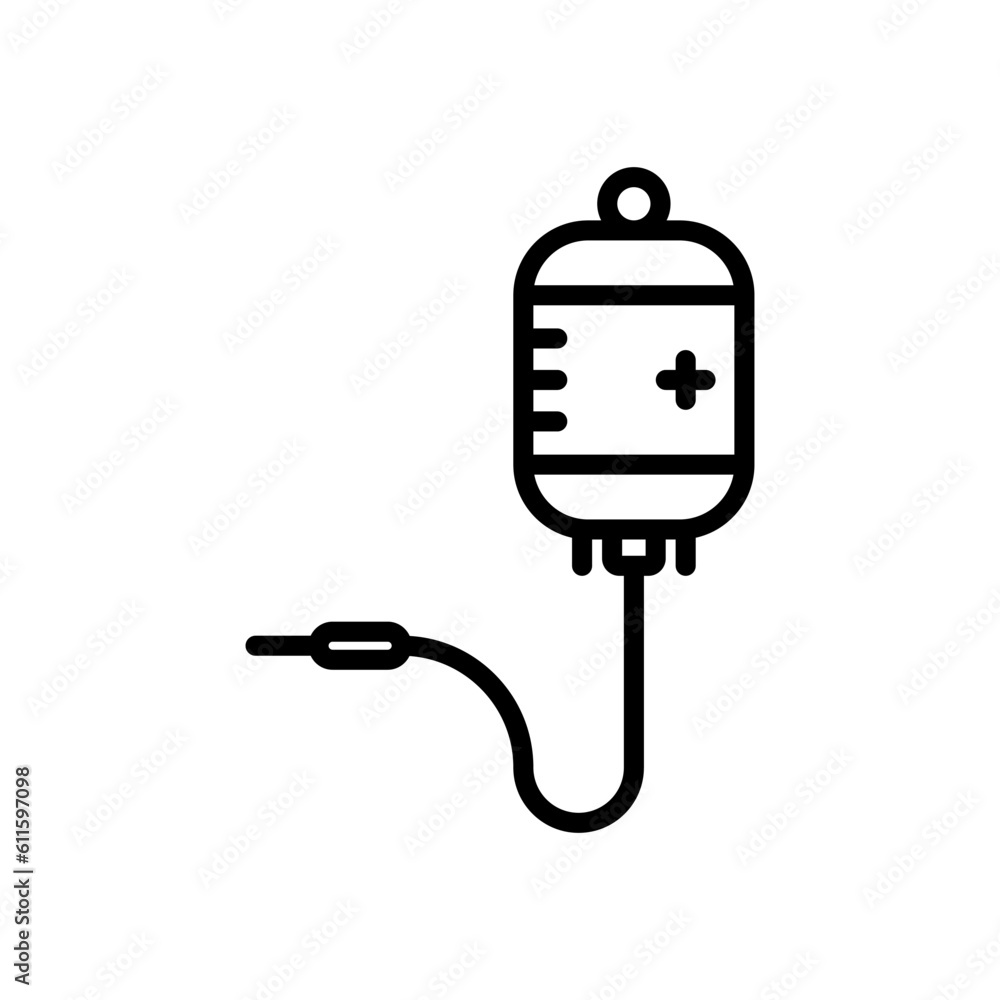 infuse IV sign symbol vector icon infuse IV sign symbol vector icon