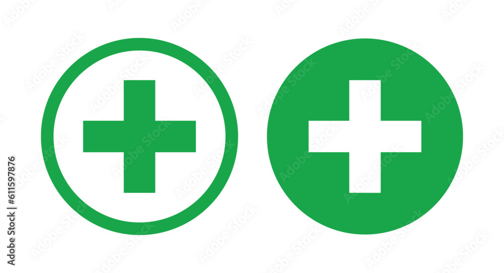 First aid icon, First aid symbol vector design plus icon First aid icon, First aid symbol vector design plus icon